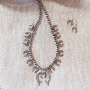 Squash Blossom Pendant Necklace